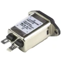 Schaffner 250V AC 1A Panel Mount IEC Filter Male with Faston Termination FN9222-1-06