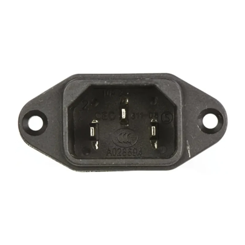 Schaffner 250V AC 1A Panel Mount IEC Filter Male with Faston Termination FN9222-1-06