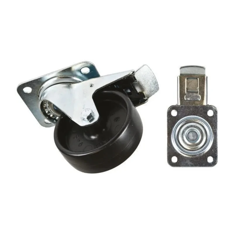 Tente Braked Swivel Castor, 200 kg Load Capacity, 125 mm Polypropylene Wheel, 155 mm Height, 40 mm Width 3477POO125P62
