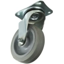 Tente Swivel Castor 300 kg Load Capacity 160 mm Rubber Wheel with Polyamide Hub 3470UFR160P63 N/M