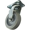 Tente Swivel Castor 300 kg Load Capacity 160 mm Rubber Wheel with Polyamide Hub 3470UFR160P63 N/M