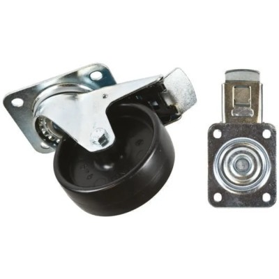 Tente Braked Swivel Castor 150 kg Capacity 100 mm Wheel Polypropylene 3477POO100P62