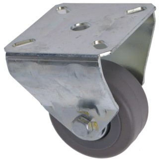 Tente Swivel Castor 55 kg Load Capacity 50 mm Rubber Wheel Steel Frame 1678UHO050P40PAF