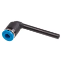 Festo Nickel Plated Brass Pneumatic Elbow Tube-to-Tube Adapter Push In 4 mm 14 bar QSL-4HL