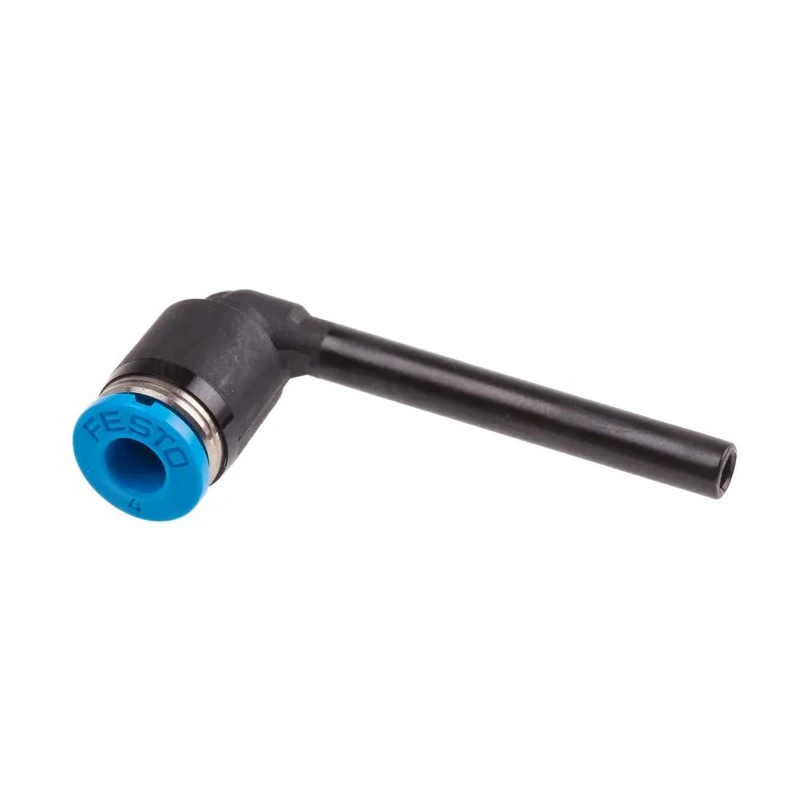 Festo Nickel Plated Brass Pneumatic Elbow Tube-to-Tube Adapter Push In 4 mm 14 bar QSL-4HL