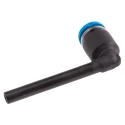 Festo Nickel Plated Brass Pneumatic Elbow Tube-to-Tube Adapter Push In 4 mm 14 bar QSL-4HL