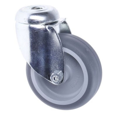 Tente Swivel Castor 75 kg Load Capacity 75 mm Polypropylene Wheel Zinc Chromated Pressed Steel Frame 2470PJO075P30-10