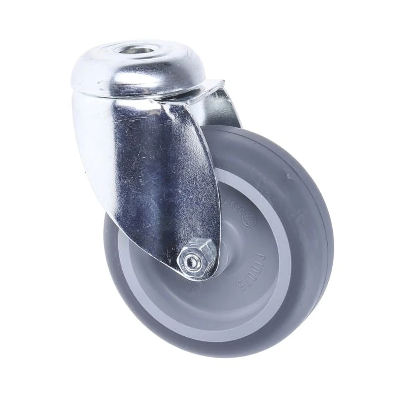 Tente Swivel Castor 75 kg Load Capacity 75 mm Polypropylene Wheel Zinc Chromated Pressed Steel Frame 2470PJO075P30-10