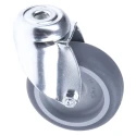 Tente Swivel Castor 75 kg Load Capacity 75 mm Polypropylene Wheel Zinc Chromated Pressed Steel Frame 2470PJO075P30-10