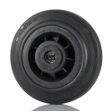 Tente Black Rubber Trolley Wheel 160mm Diameter 135kg Load Capacity PVR160-20LM58