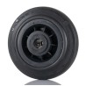Tente Black Rubber Trolley Wheel 160mm Diameter 135kg Load Capacity PVR160-20LM58