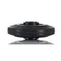 Tente Black Rubber Trolley Wheel 160mm Diameter 135kg Load Capacity PVR160-20LM58