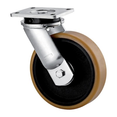 Tente Industrial Heavy Duty Swivel Castor 1000 kg Capacity 200 mm Polyurethane Wheel 9650FTP200P63