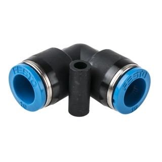 Festo QSL Series Nickel Plated Brass Elbow Tube-to-Tube Pneumatic Fitting Push In 10 mm QSL-10