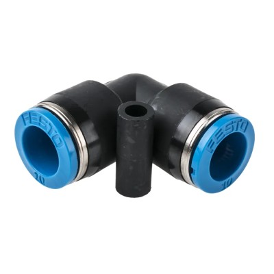 Festo QSL Series Nickel Plated Brass Elbow Tube-to-Tube Pneumatic Fitting Push In 10 mm QSL-10