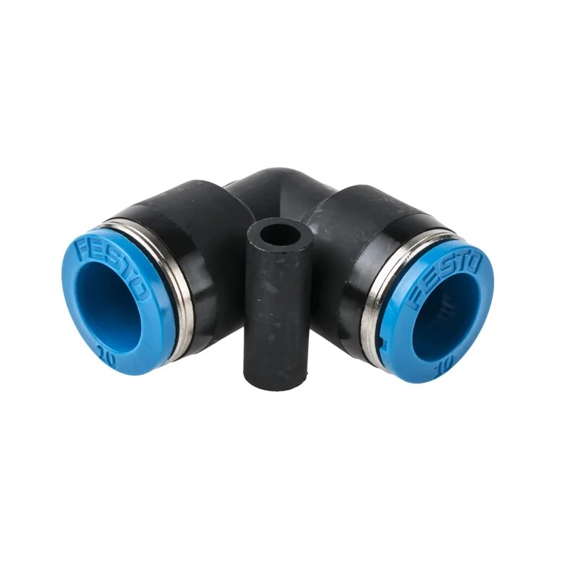 Festo QSL Series Nickel Plated Brass Elbow Tube-to-Tube Pneumatic Fitting Push In 10 mm QSL-10