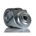 Tente Swivel Castor, 70 kg Load Capacity, 50 mm Rubber Wheel, 20 mm Width, 70 mm Overall Height 2970PJO050P30-10