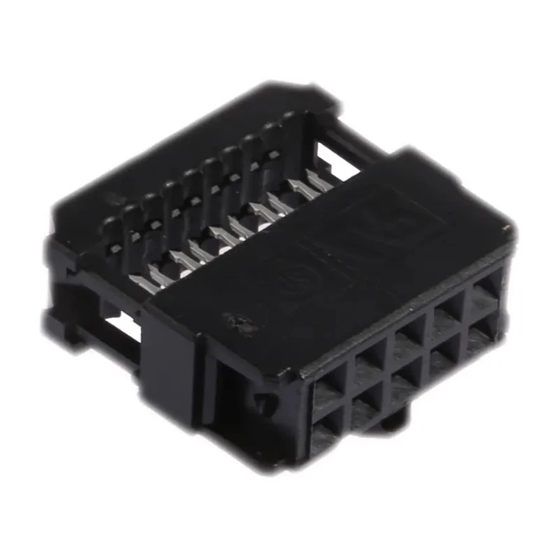 TE Connectivity 10-Way IDC Connector Female for Cable, 2 Row, 250V, 1A, Gold over Nickel Contact Plating 1658621-1