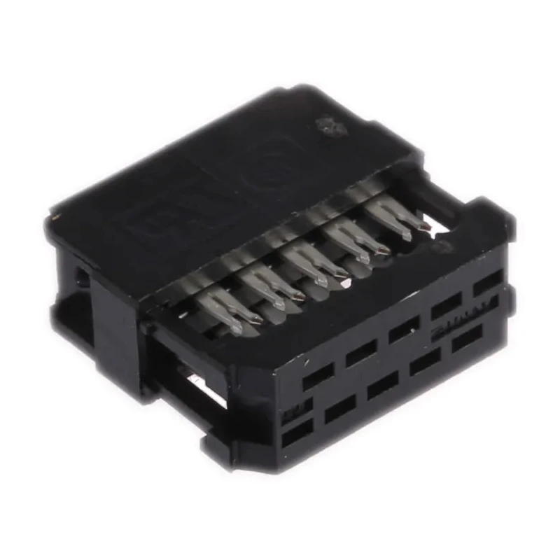 TE Connectivity 10-Way IDC Connector Female for Cable, 2 Row, 250V, 1A, Gold over Nickel Contact Plating 1658621-1