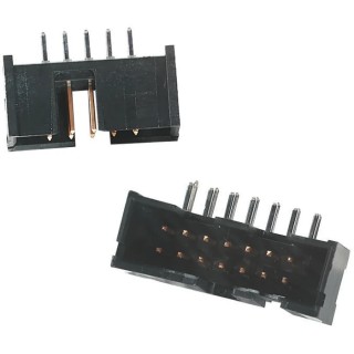 TE Connectivity AMP-LATCH Series Straight Through Hole PCB Header, 40 Contacts, 2.54 mm Pitch, 2 Row, Shrouded 5103308-8
