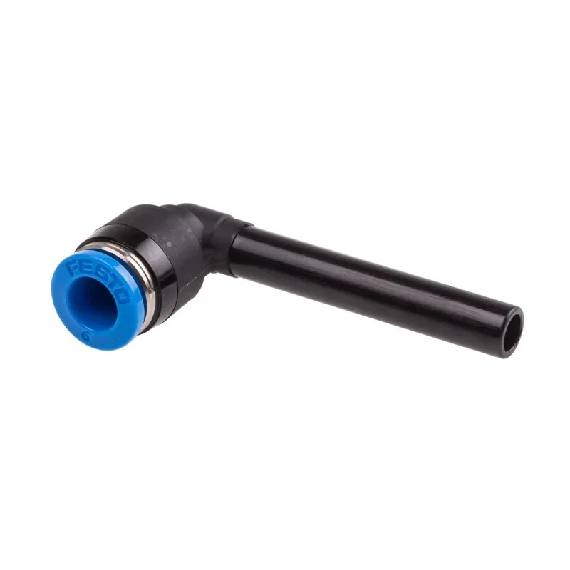 Festo Nickel Plated Brass Elbow Tube-to-Tube Push In Pneumatic Fitting 6 mm QSL-6HL