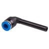 Festo Nickel Plated Brass Elbow Tube-to-Tube Push In Pneumatic Fitting 6 mm QSL-6HL