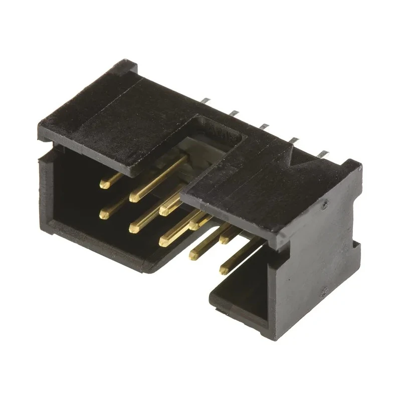TE Connectivity AMP-LATCH Series Straight Through Hole PCB Header, 10 Contact(s), 2.54 mm Pitch, 2 Row, Shrouded 5103308-1