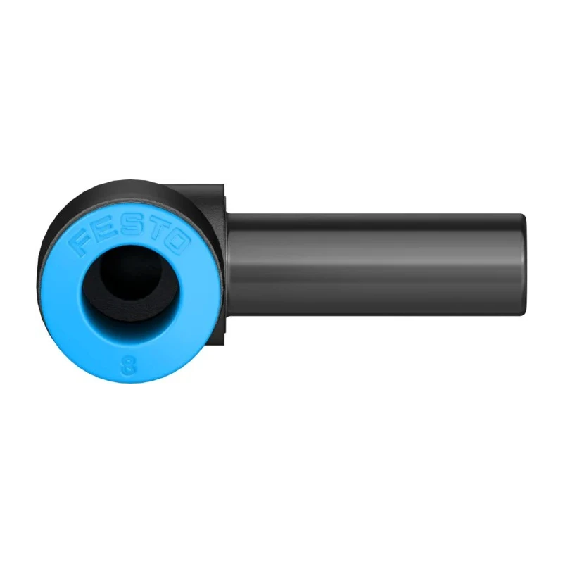 Festo Nickel Plated Brass Pneumatic Fitting Elbow Tube-to-Tube Adapter Push In 8mm 14 Bar QSL-8H