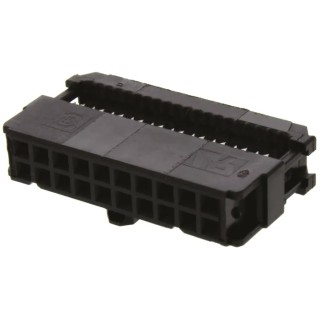 TE Connectivity 20-Way IDC Connector Female for Cable, 2 Row 1658621-4