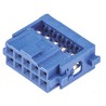 TE Connectivity 10-Way 2 Row Shrouded Female IDC Connector for Cable, 250V, 1A, Gold over Nickel Plating 1658526-5