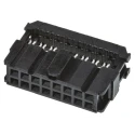 TE Connectivity 16-Way IDC Connector Female Cable Mount Right Angle 250V 1A AMP-LATCH Novo Series 1658621-3