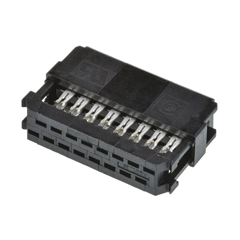 TE Connectivity 16-Way IDC Connector Female Cable Mount Right Angle 250V 1A AMP-LATCH Novo Series 1658621-3