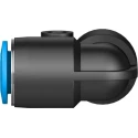 Festo Nickel Plated Brass Pneumatic Elbow Tube-to-Tube Adapter 8 mm Push In Connection QSL-8