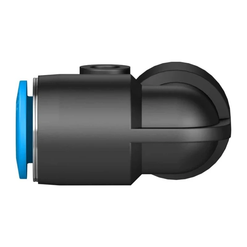 Festo Nickel Plated Brass Pneumatic Elbow Tube-to-Tube Adapter 8 mm Push In Connection QSL-8
