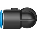 Festo Nickel Plated Brass Elbow Tube-to-Tube Pneumatic Fitting Push-In 12 mm QSL-12