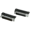 TE Connectivity 9 Way Right Angle 2.74 mm Pitch Through Hole D-Sub Connector with 4 to 40 UNC Screw Lock Female 3-106505-2