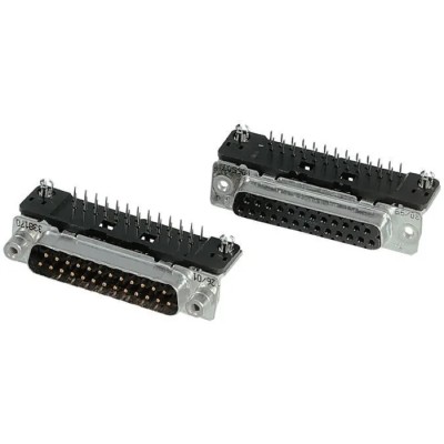 TE Connectivity 9 Way Right Angle 2.74 mm Pitch Through Hole D-Sub Connector with 4 to 40 UNC Screw Lock Female 3-106505-2