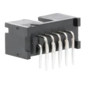 TE Connectivity AMP-LATCH Series Right Angle Through Hole PCB Header 10 Contacts 2.54 mm Pitch 2 Row Shrouded 5103310-1