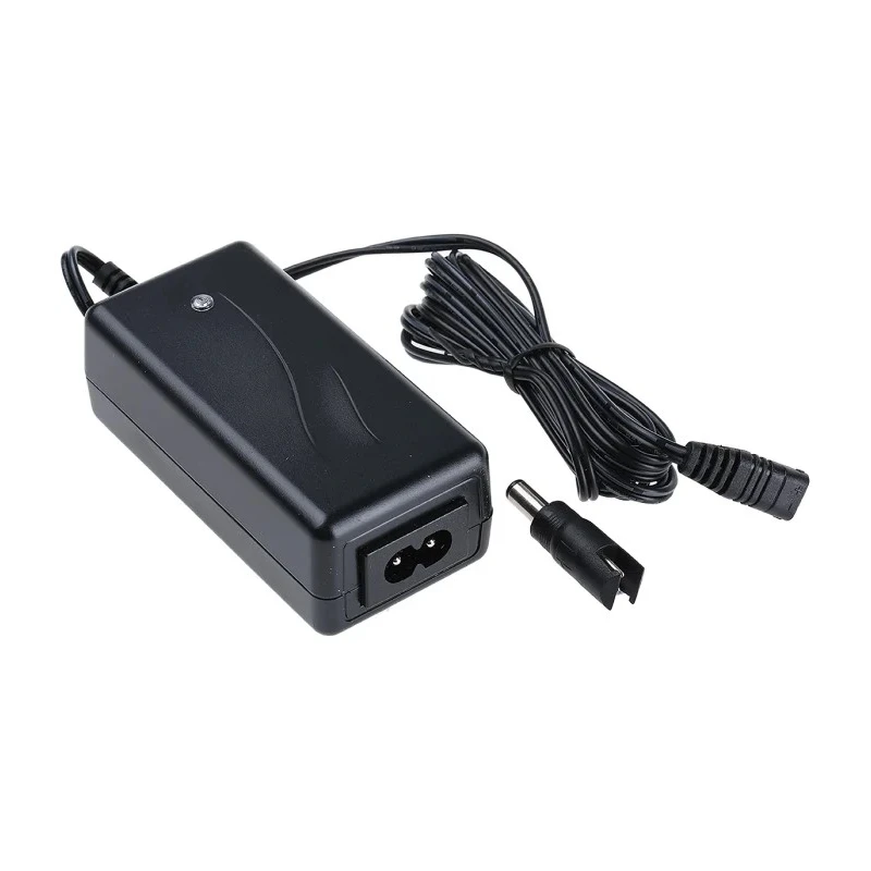 Mascot 15W 12V DC AC/DC Adapter with 2.1 x 5.5 x 12 mm and 2.5 x 5.5 x 12 mm Female Coaxial Plug Snap Lock, Model 2124000043