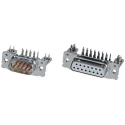 TE Connectivity 9 Way Right Angle 2.74 mm Pitch Through Hole D-Sub Connector with 4 to 40 UNC Threaded Insert 8-1393480-1