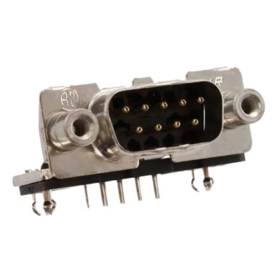 TE Connectivity AMPLIMITE HD-20 D-Sub Connector 9 Way Right Angle 2.74 mm Pitch Through Hole 4 to 40 UNC Threaded 3-338168-2