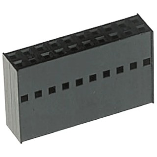 TE Connectivity AMPMODU MOD IV Female Connector Housing, 2.54 mm Pitch, 20 Way, 2 Row Straight 1-925367-0