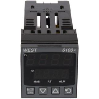 West Instruments PID Temperature Controller with 1 Input 1 Output Linear Control 240V AC On-Off P6100-2700-00-0