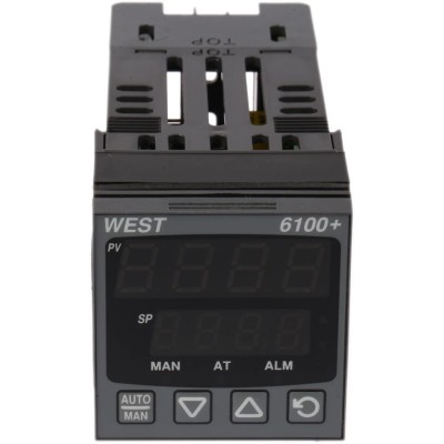 West Instruments PID Temperature Controller with 1 Input 1 Output Linear Control 240V AC On-Off P6100-2700-00-0