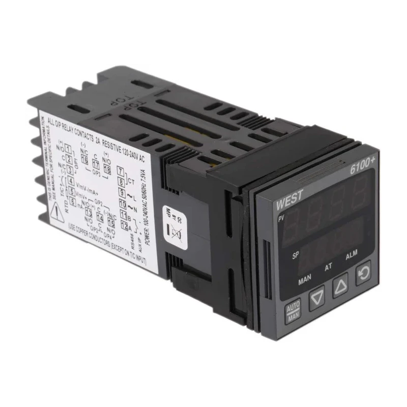 West Instruments PID Temperature Controller with 1 Input 1 Output Linear Control 240V AC On-Off P6100-2700-00-0
