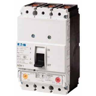Eaton xEnergy NZM1 Molded Case Circuit Breaker 3-Pole 50A 25 kA Breaking Capacity DIN Rail NZM1