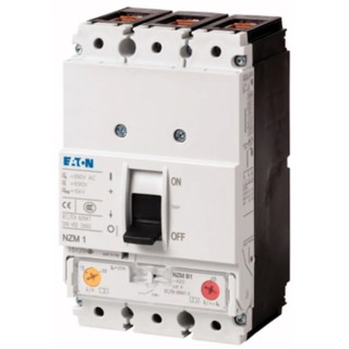 Eaton xEnergy NZM1 Molded Case Circuit Breaker 3-Pole 80A 25 kA Breaking Capacity 440V AC Thermal Magnetic Tripping NZM1