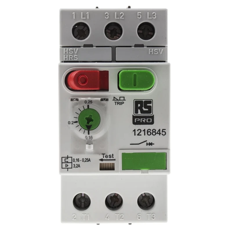 RS PRO Motor Protection Circuit Breaker 690V 160mA, 250mA Current Rating MS32
