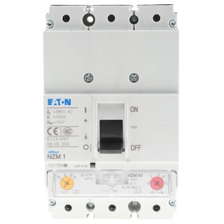 Eaton xEnergy Molded Case Circuit Breaker 3-Pole 63A Breaking Capacity 50 kA Fixed Mount 259083 NZMN1-A63
