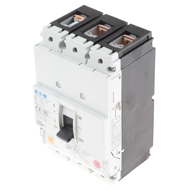 Eaton xEnergy Molded Case Circuit Breaker 3-Pole 63A Breaking Capacity 50 kA Fixed Mount 259083 NZMN1-A63